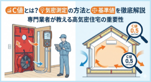 C値とは？気密測定の方法と基準値を徹底解説｜専門業者が教える高気密住宅の重要性