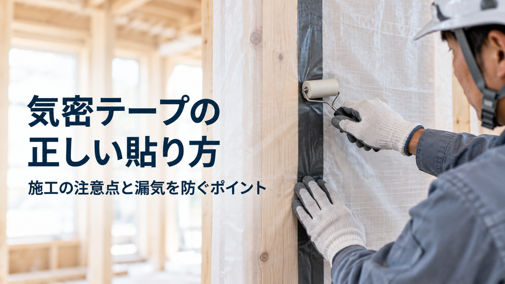 気密テープの正しい貼り方とは？施工時の注意点と漏気を防ぐポイントを解説